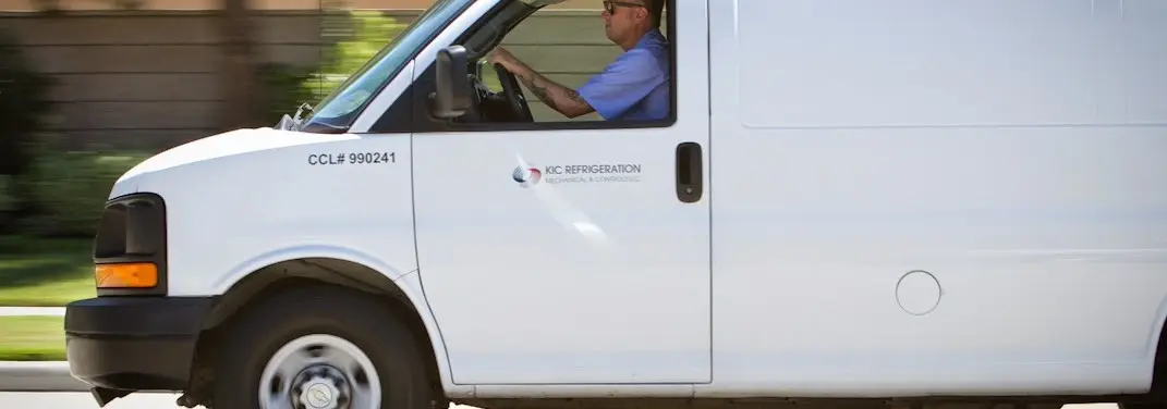KIC Refrigeration service vehicle serving Payson area
